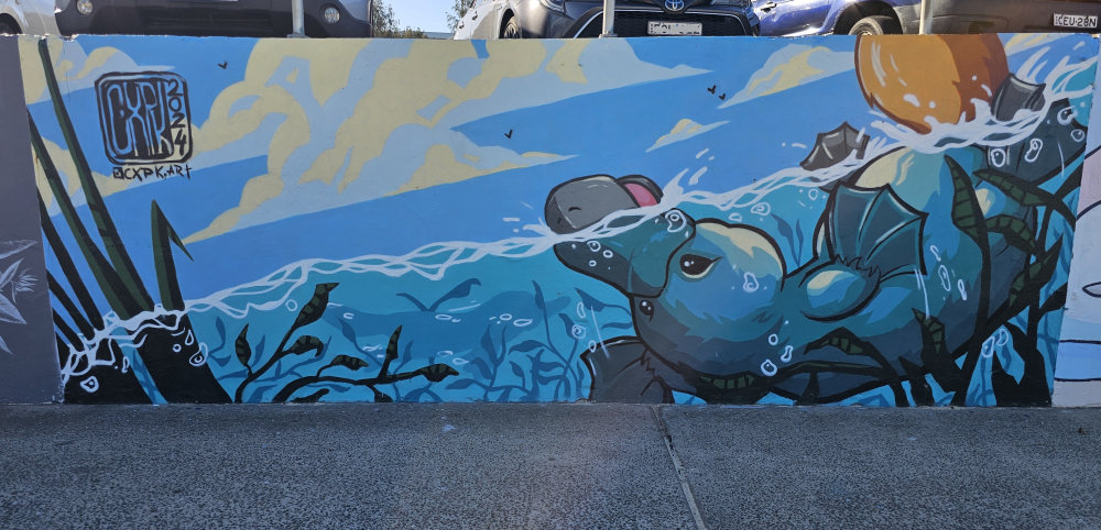 mural in Bondi Beach by artist unknown.