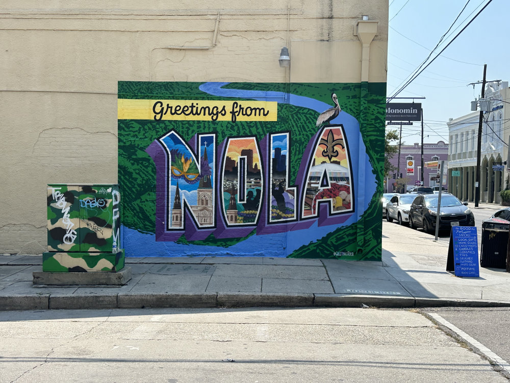 mural in New Orleans by artist unknown.