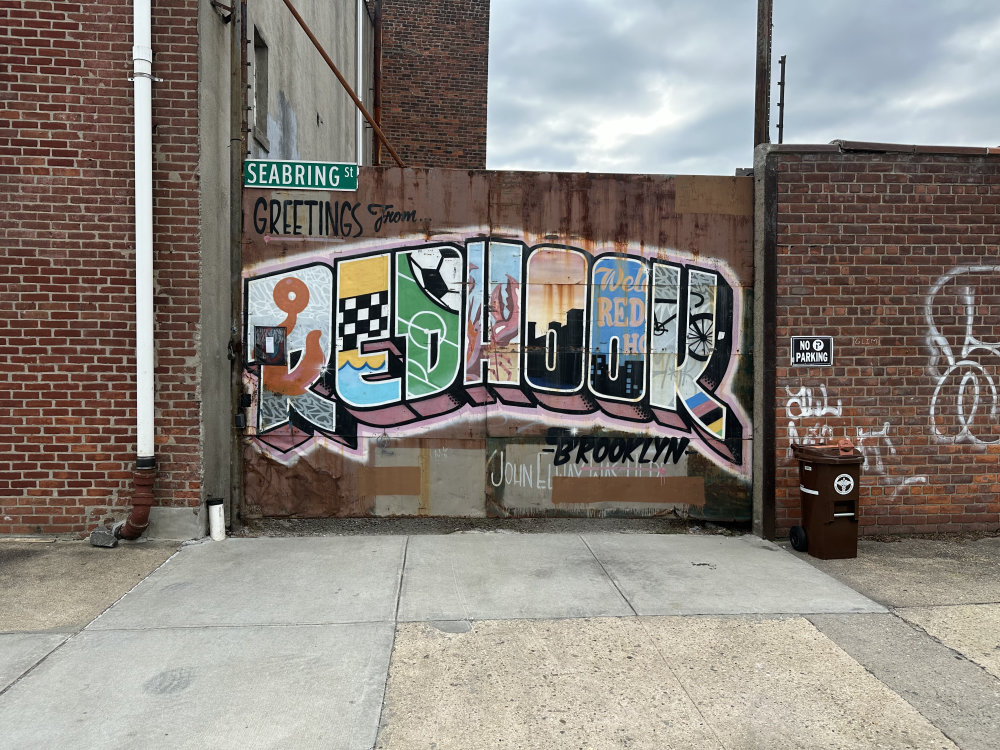 mural in Brooklyn by artist unknown.