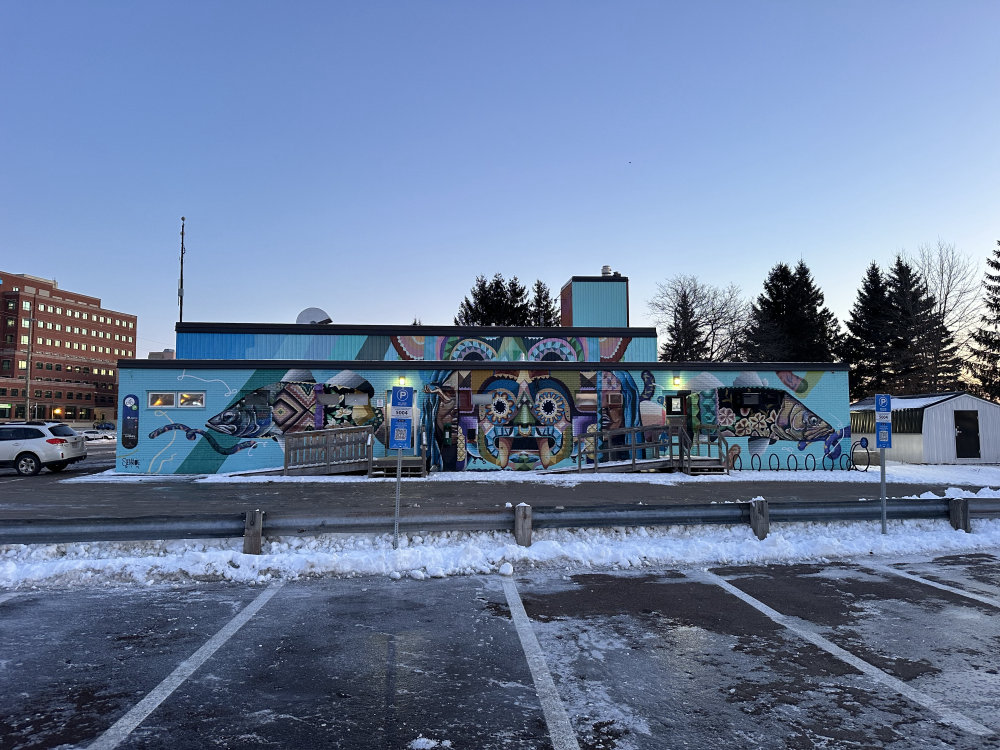 mural in Moncton by artist unknown.