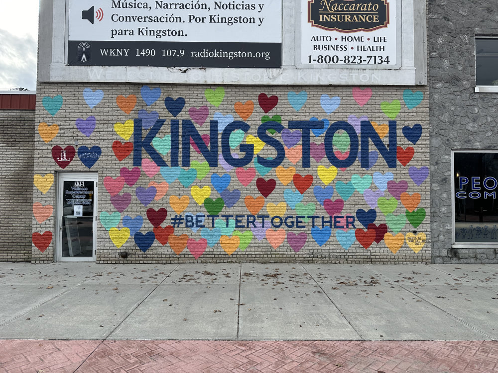 mural in Kingston by artist unknown.