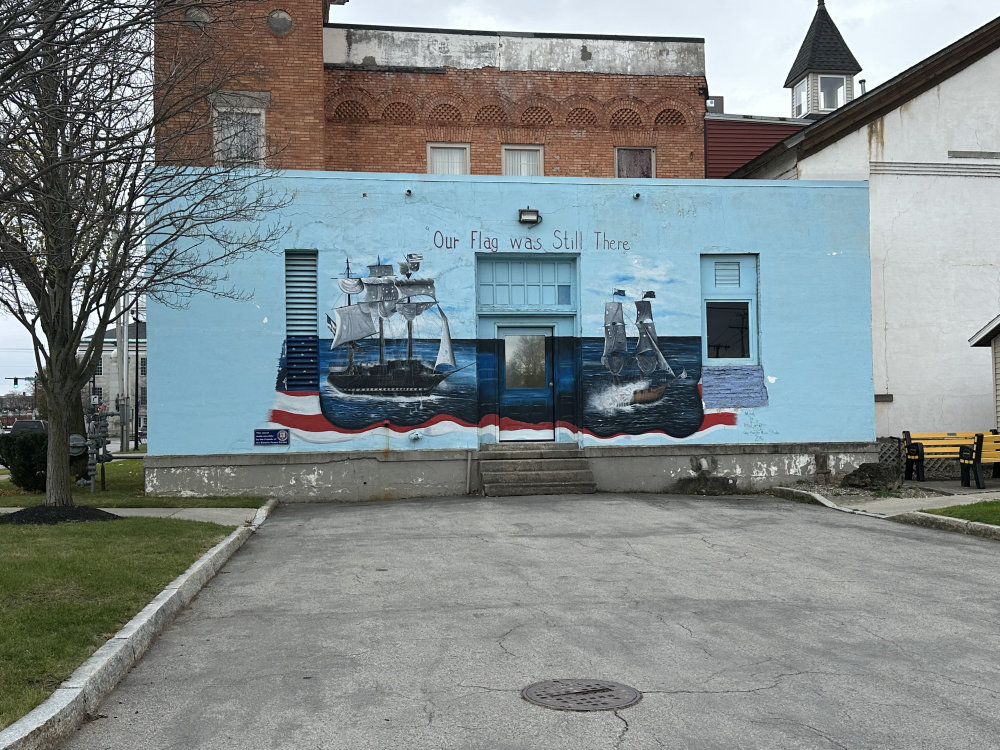 mural in Batavia by artist unknown.