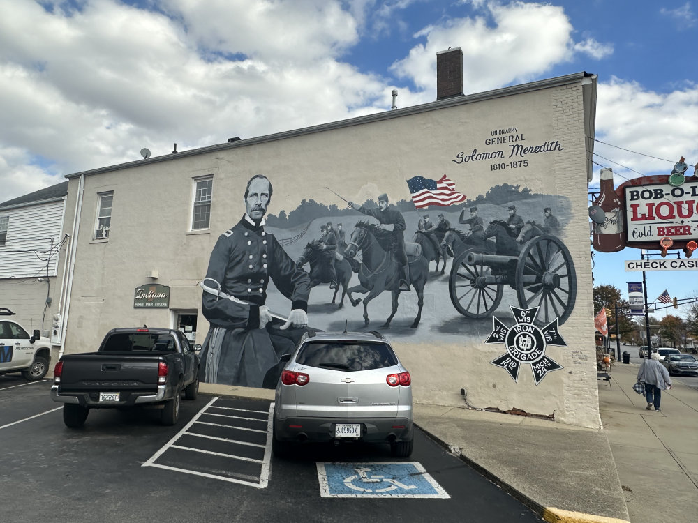 mural in Cambridge City by artist unknown.