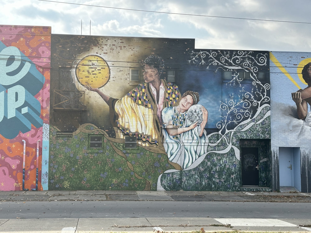 mural in Fort Wayne by artist unknown.