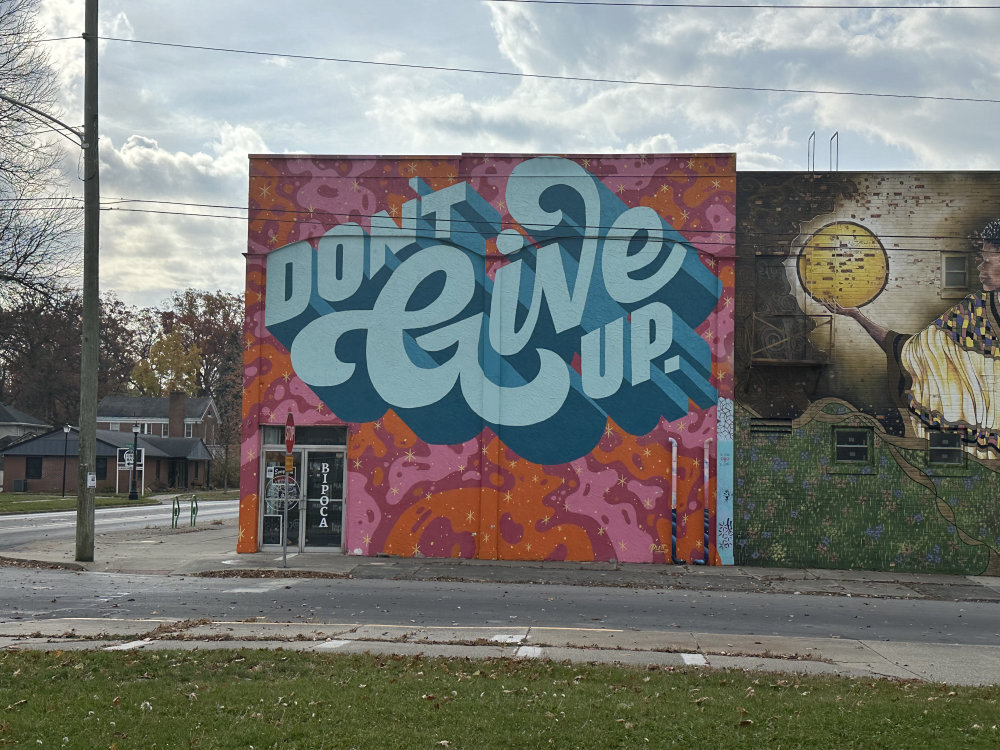 mural in Fort Wayne by artist unknown.