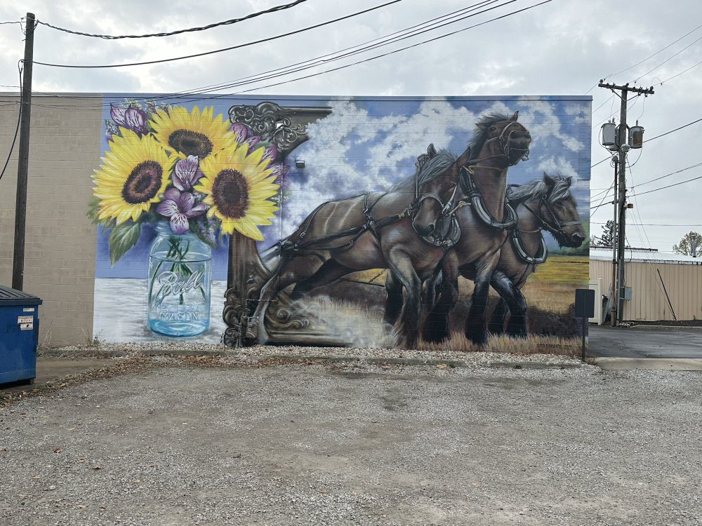 mural in Grabill by artist unknown.