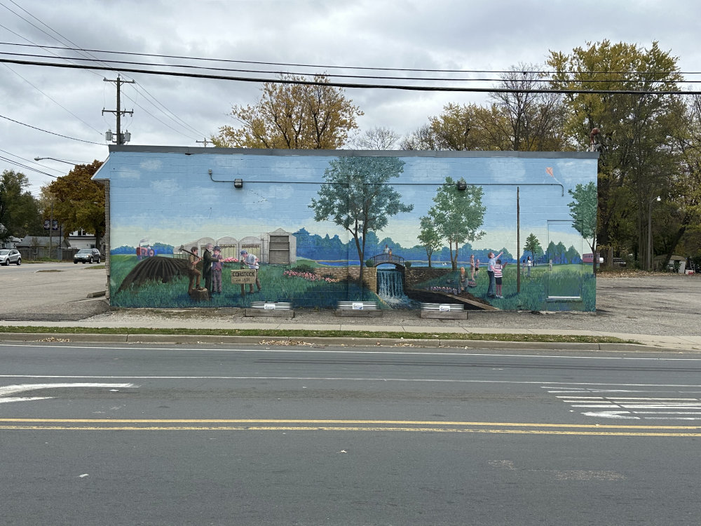 mural in Kalamazoo by artist unknown.