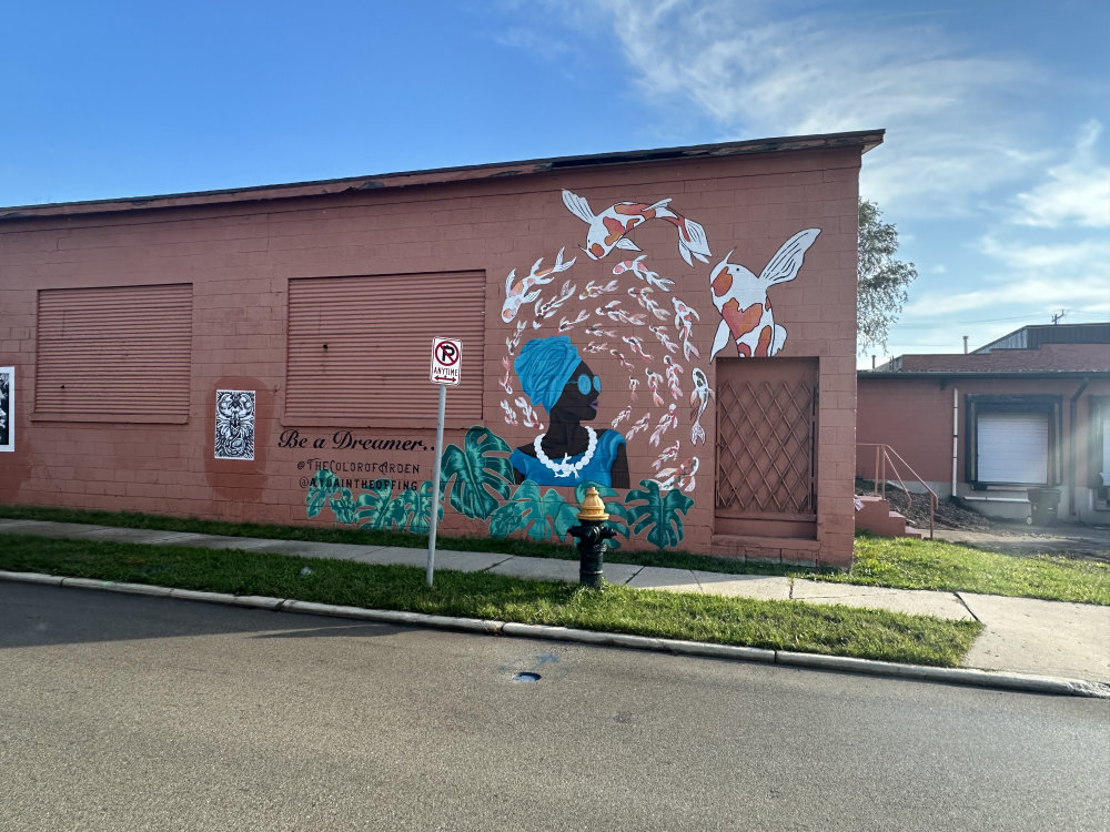 mural in Racine by artist unknown.