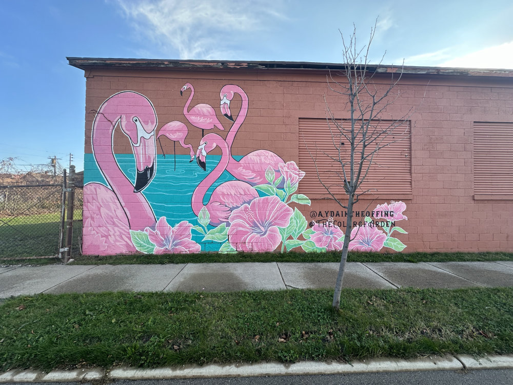 mural in Racine by artist unknown.