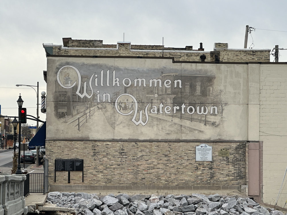 mural in Watertown by artist unknown.