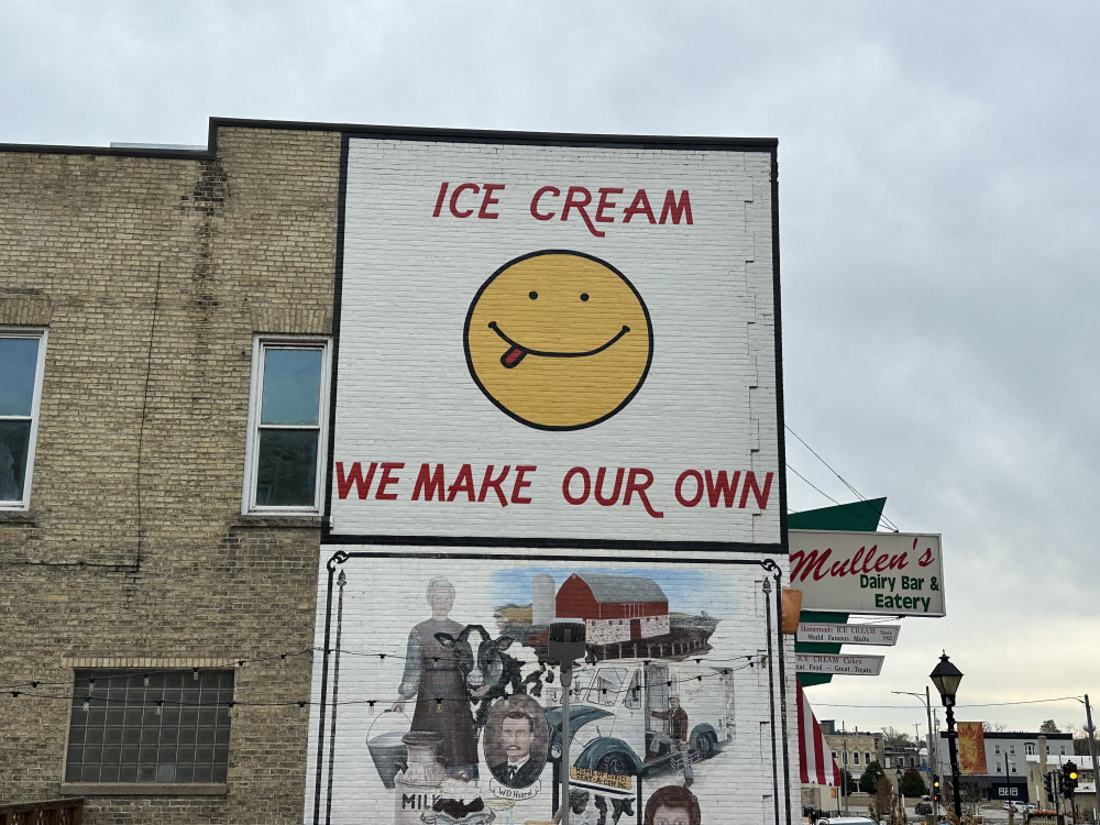 mural in Watertown by artist unknown.