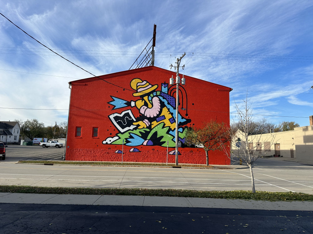 mural in Janesville by artist unknown.