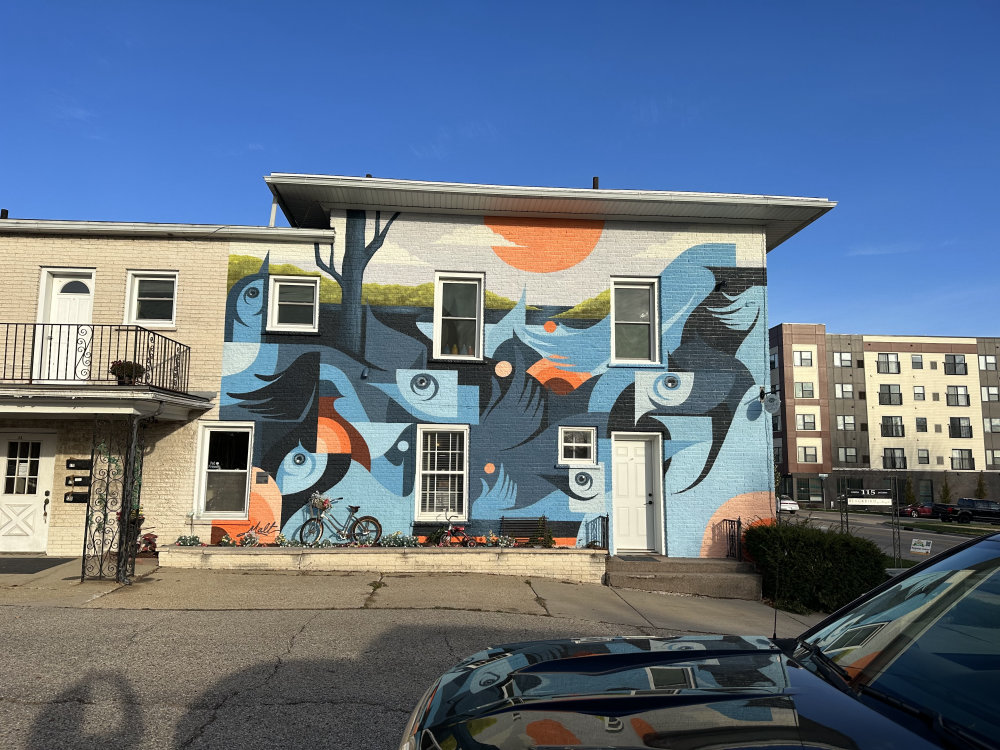 mural in Janesville by artist unknown.