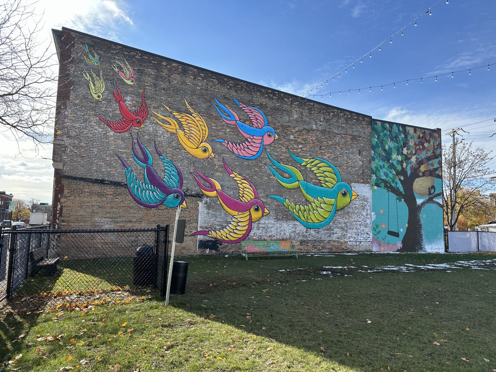 mural in Green Bay by artist unknown.