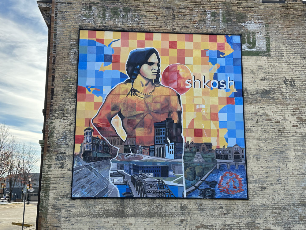 mural in Oshkosh by artist unknown.