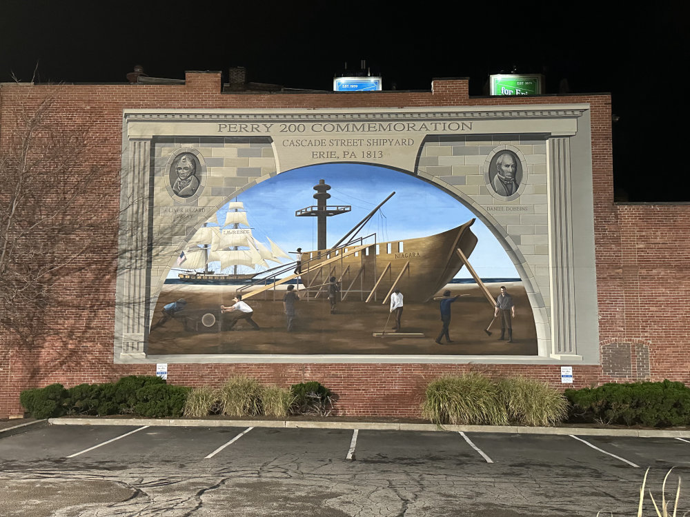 mural in Erie by artist unknown.