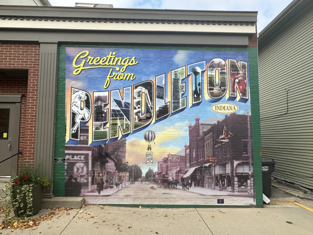 mural in Pendleton by artist unknown.