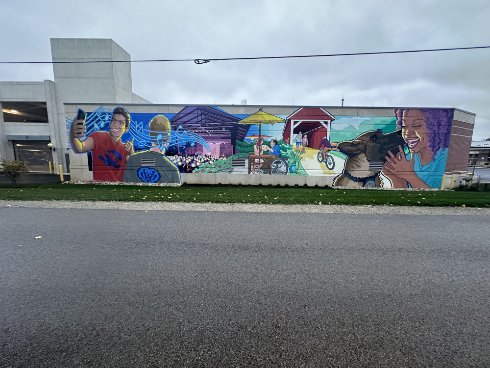 mural in Fishers by artist unknown.