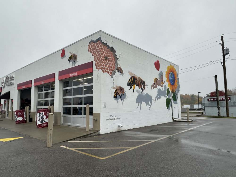 mural in Indianapolis by artist unknown.