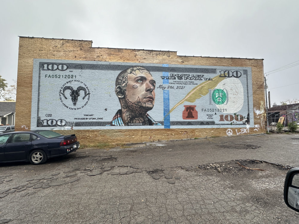 mural in Indianapolis by artist unknown.