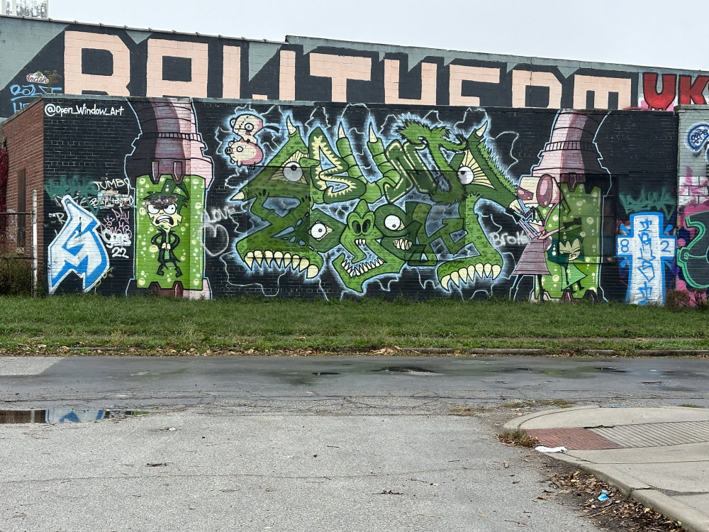 mural in Indianapolis by artist unknown.