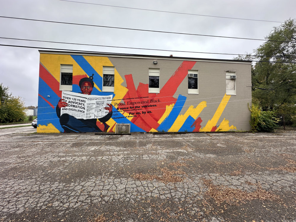 mural in Indianapolis by artist unknown.