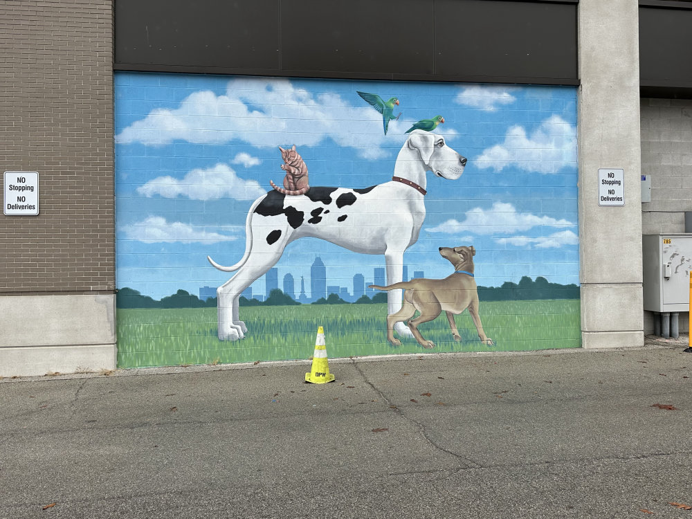 mural in Indianapolis by artist unknown.