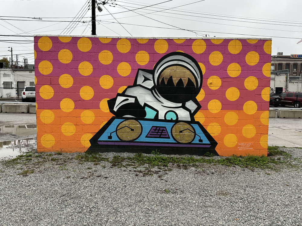 mural in Indianapolis by artist unknown.