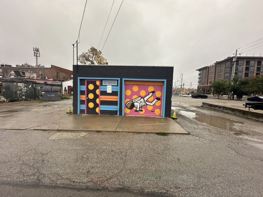 mural in Indianapolis by artist unknown.