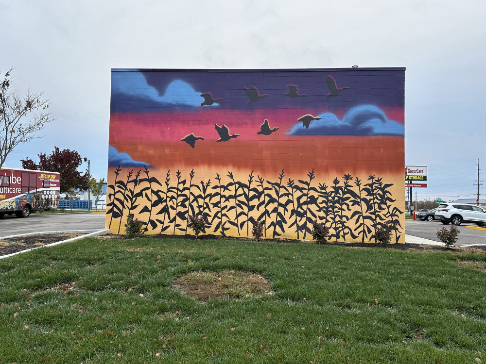 mural in Avon by artist unknown.