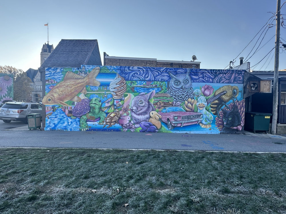 mural in Rensselaer by artist unknown.