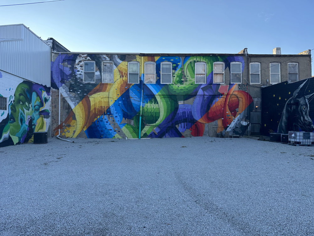 mural in Rensselaer by artist Ricky Watts.