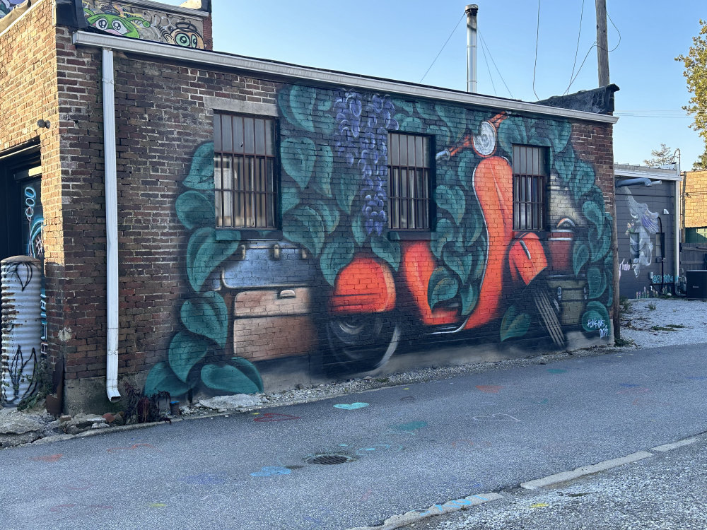 mural in Rensselaer by artist unknown.