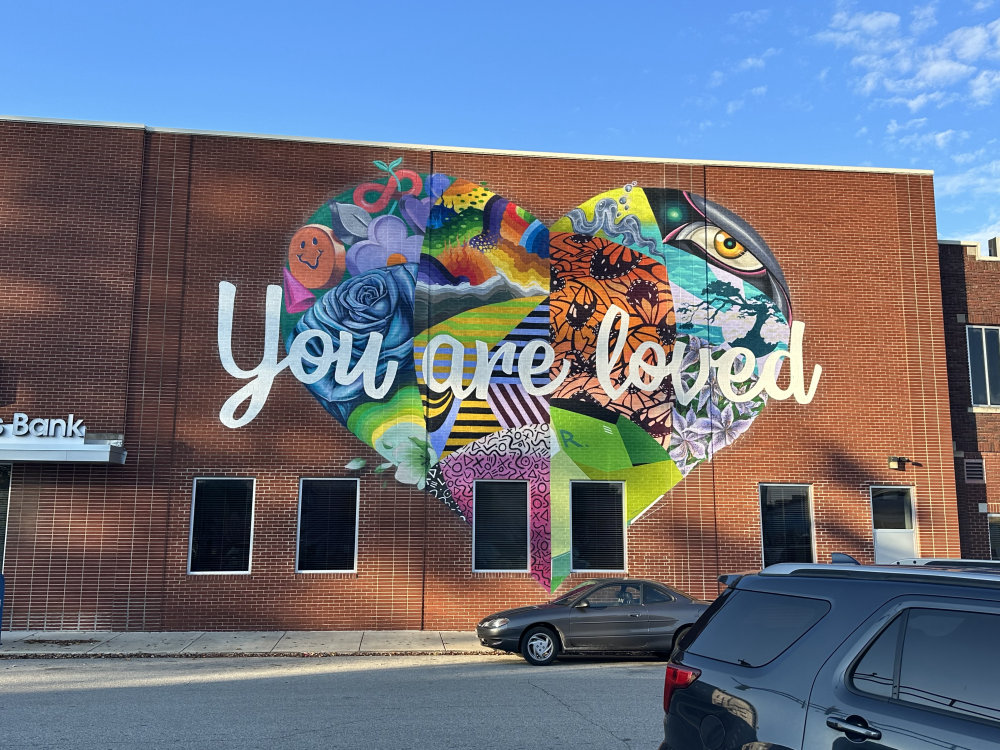 mural in Rensselaer by artist unknown.