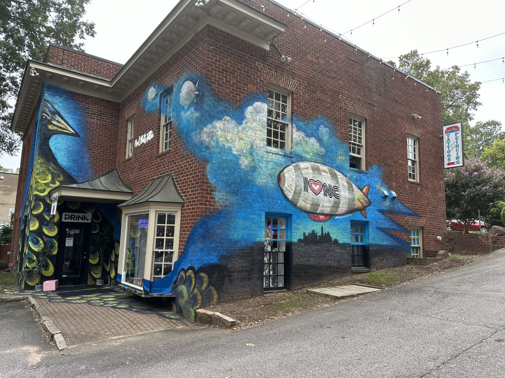 mural in Raleigh by artist unknown.