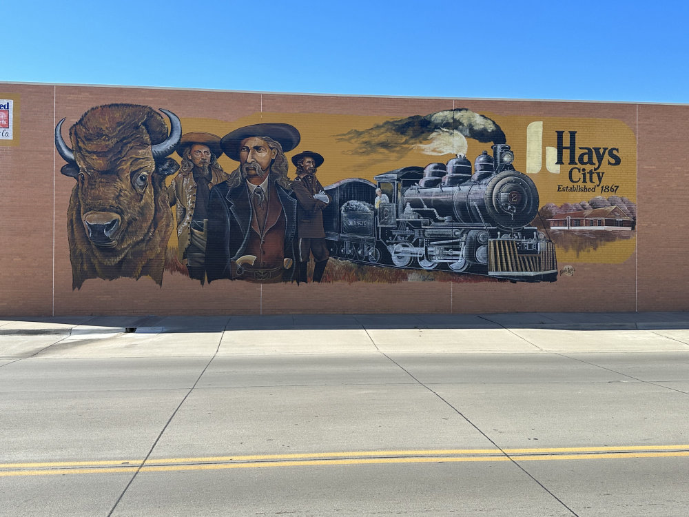 mural in Hays by artist unknown.