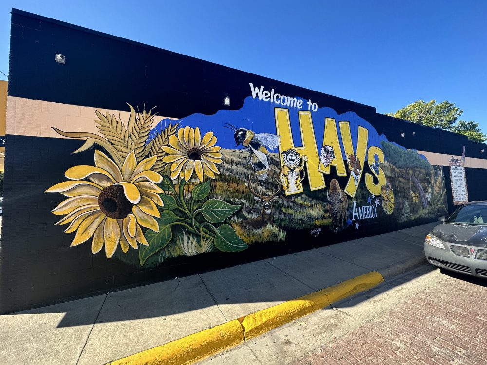 mural in Hays by artist unknown.