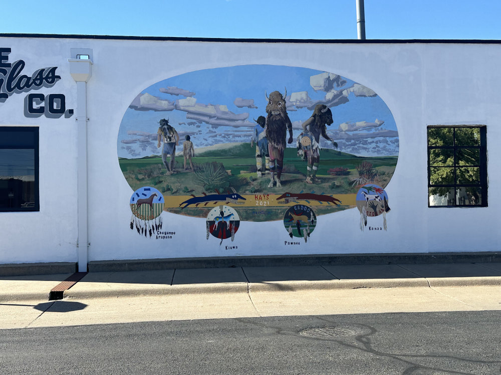 mural in Hays by artist unknown.