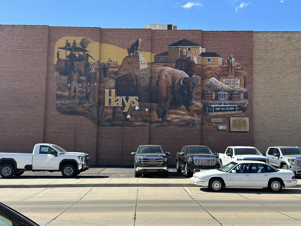 mural in Hays by artist unknown.