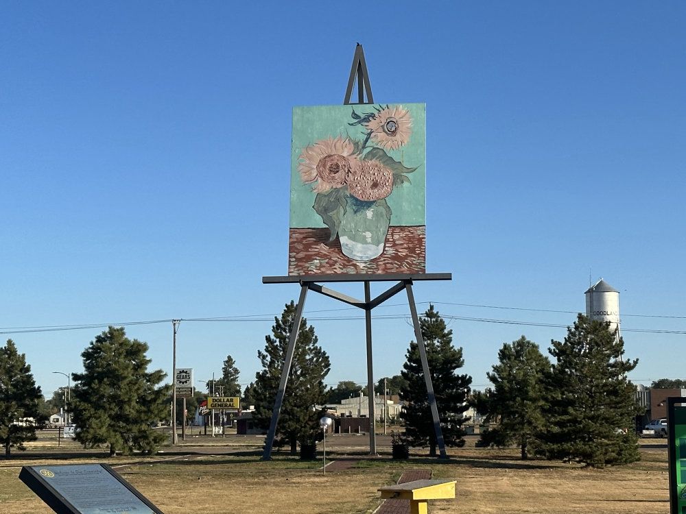 mural in Goodland by artist unknown.