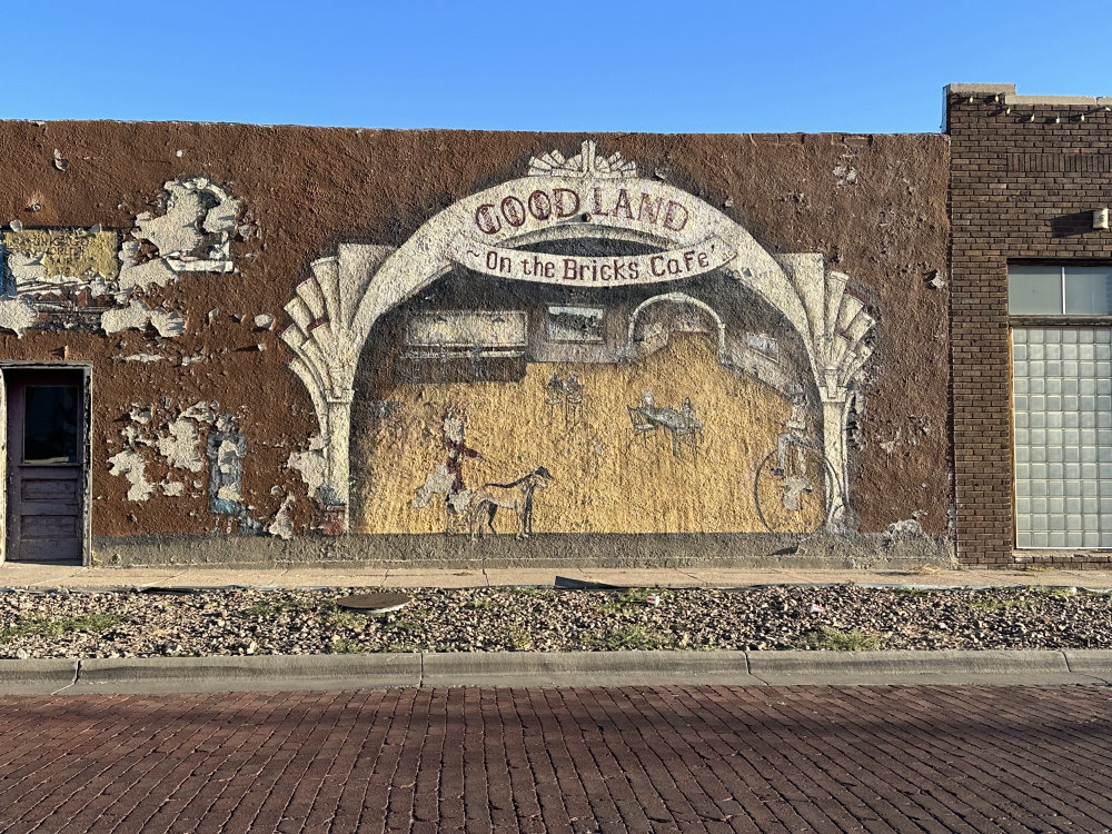 mural in Goodland by artist unknown.