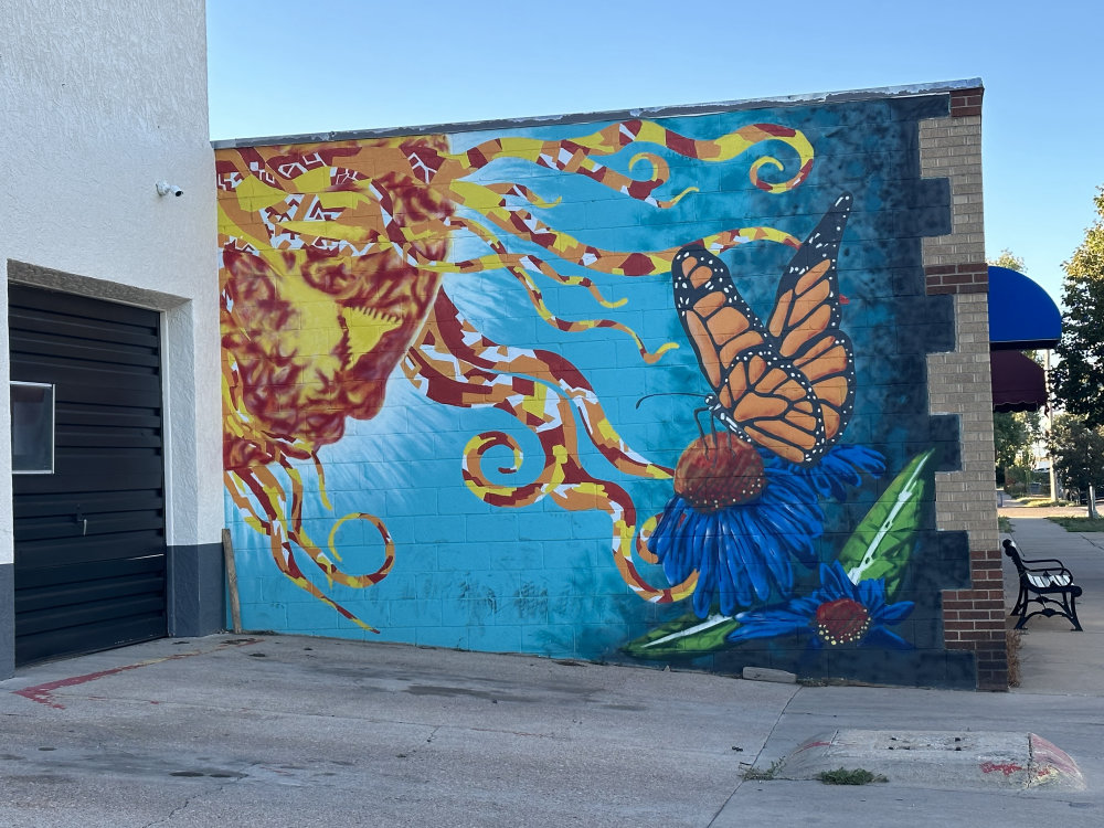 mural in Laramie by artist unknown.