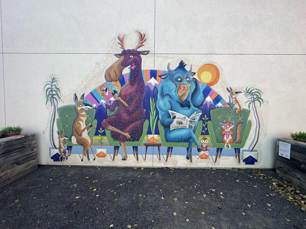 mural in Laramie by artist unknown.