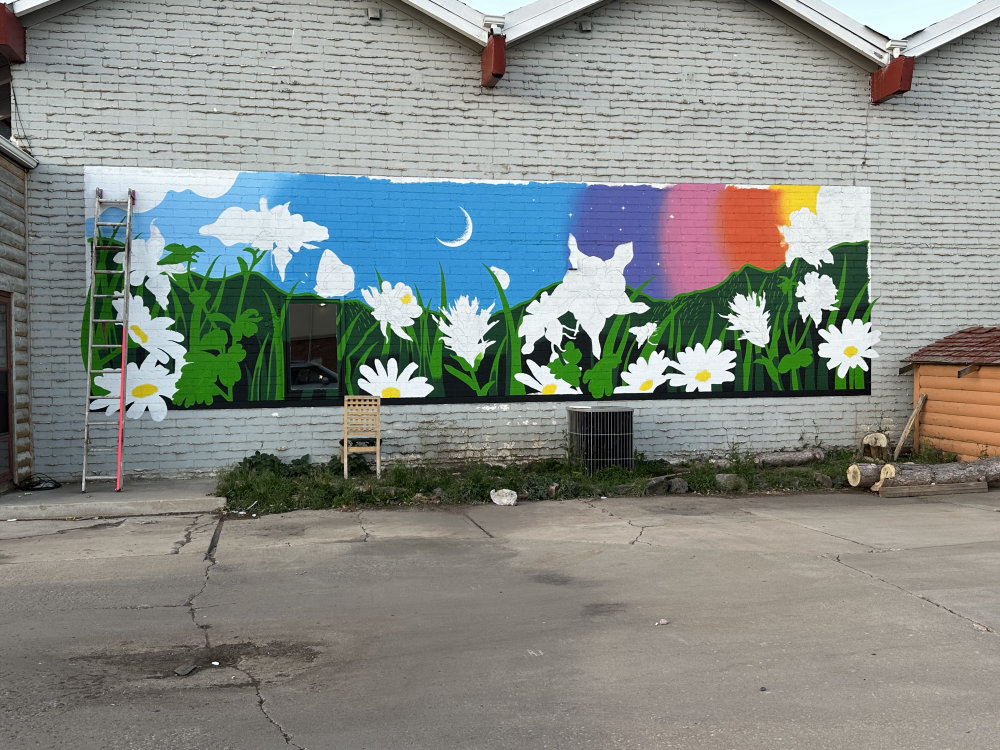 mural in Laramie by artist unknown.