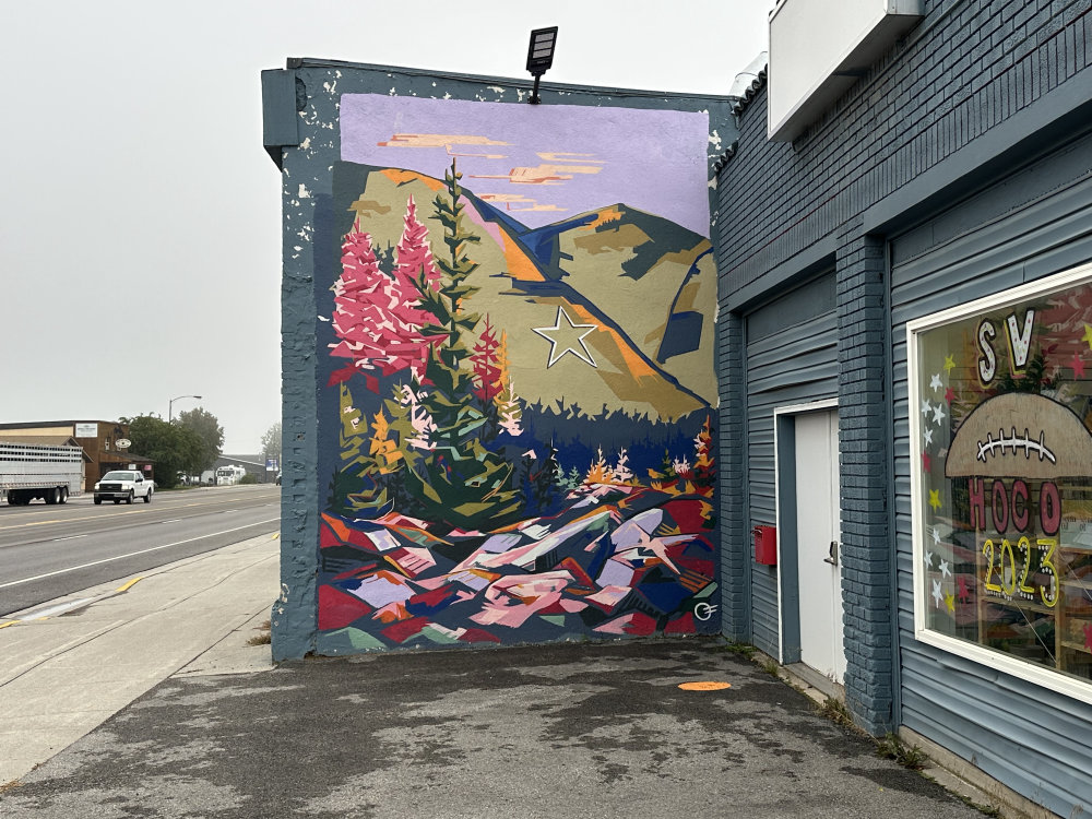 mural in Afton by artist unknown.