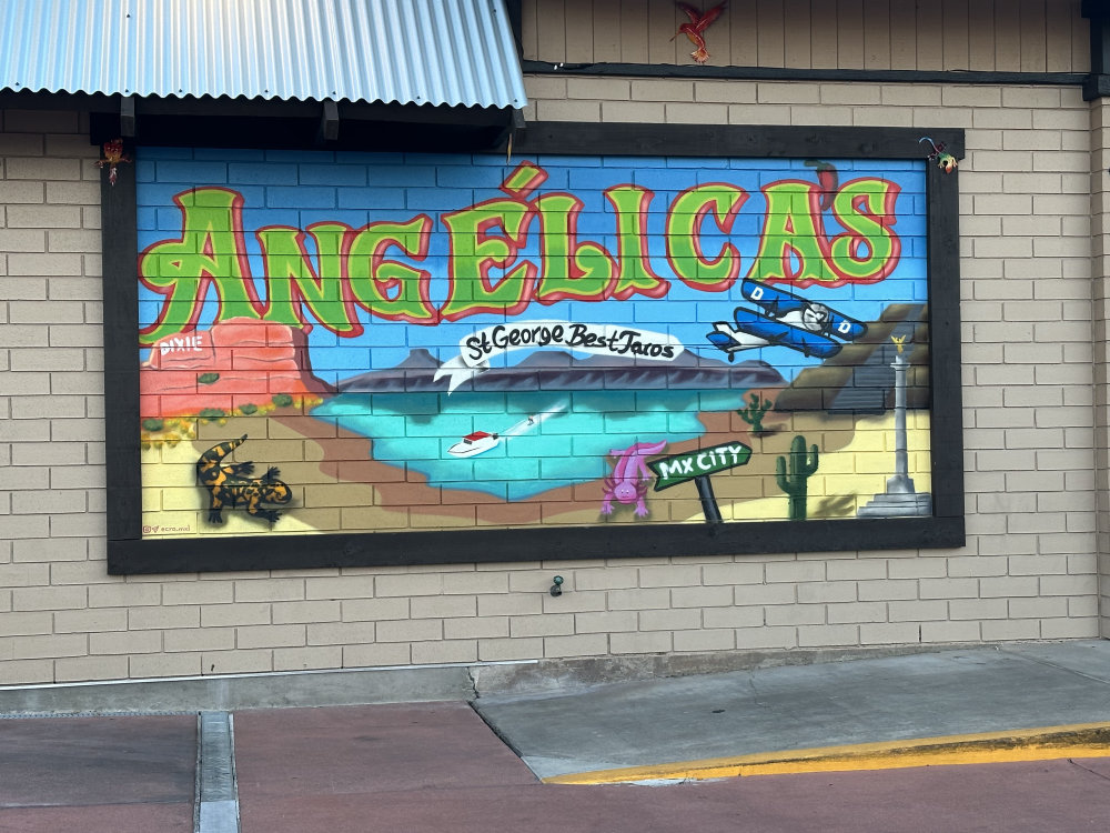 mural in St. George by artist unknown.