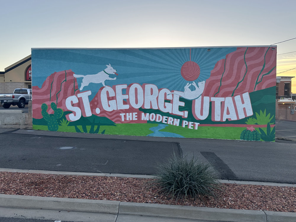 mural in St. George by artist unknown.