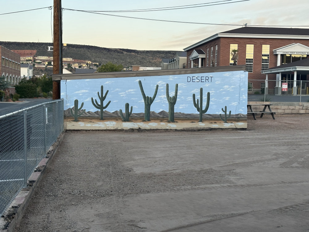 mural in St. George by artist unknown.