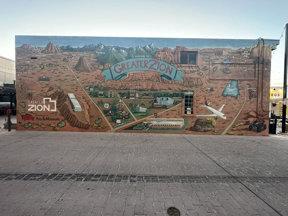 mural in St. George by artist unknown.