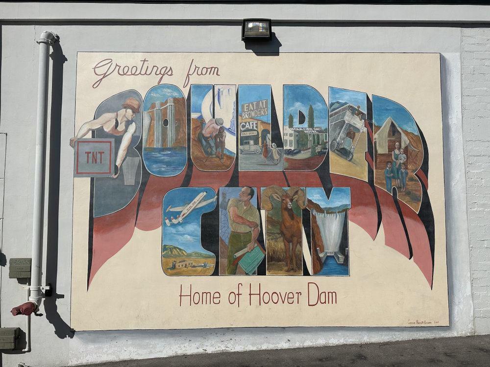 mural in Boulder City by artist unknown.